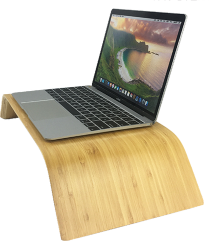 PORTABLE WOODEN LAPTOP MONITOR<br> DESKTOP STAND
